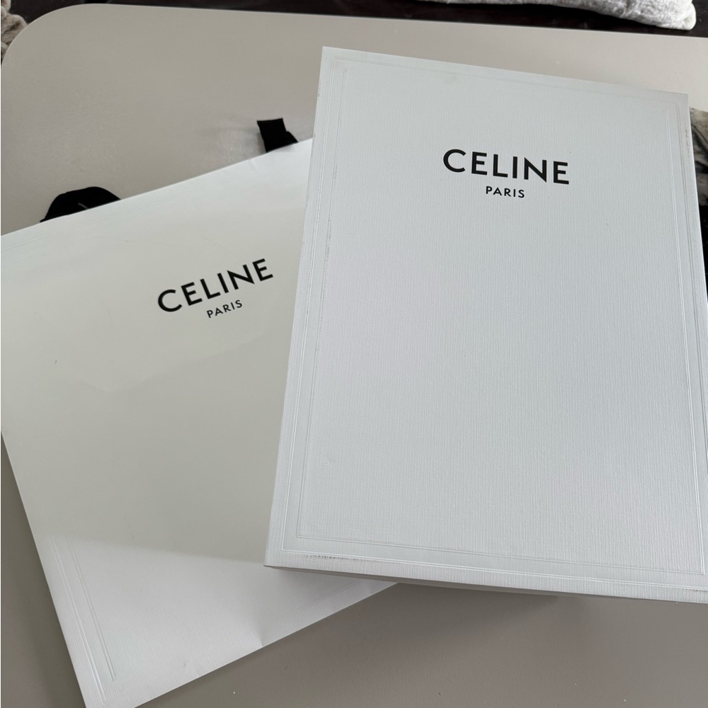 Celine White Luxury Box + Bag